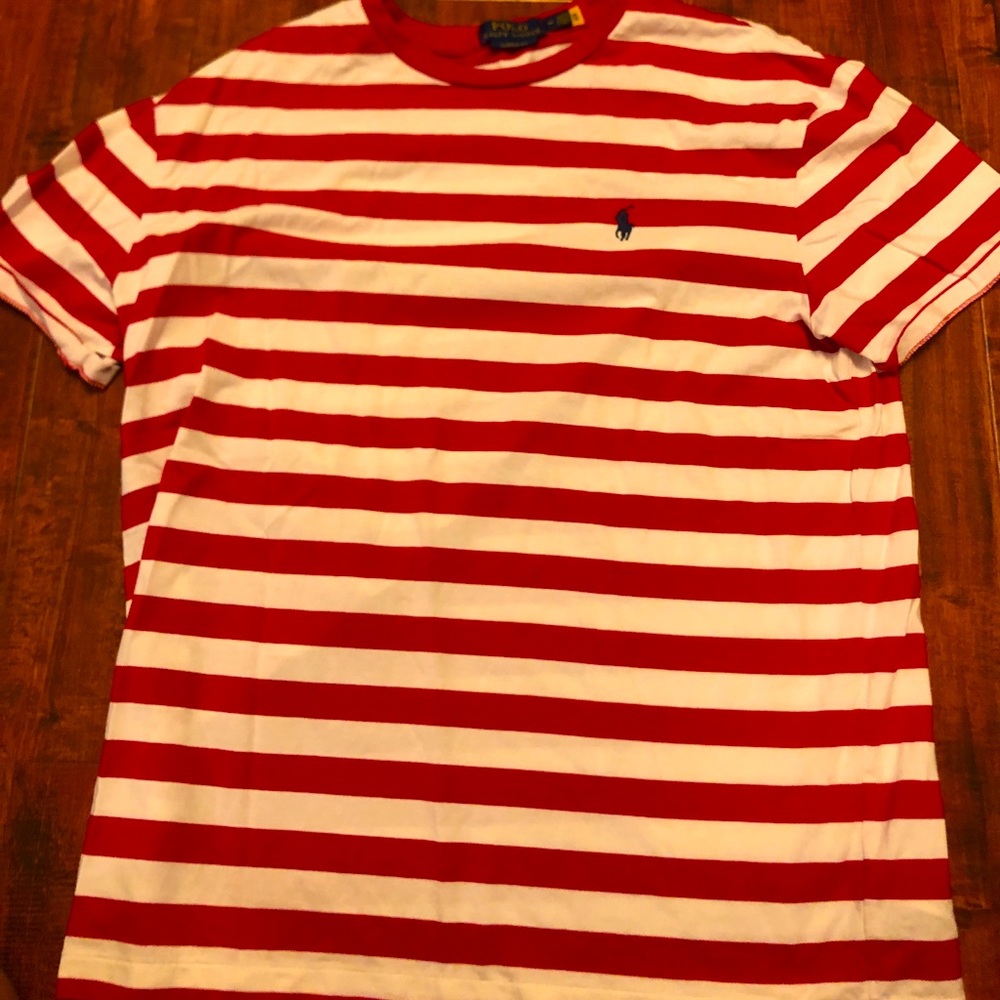 Red Stripes Polo Tee | Men’s M | 2019 Edition